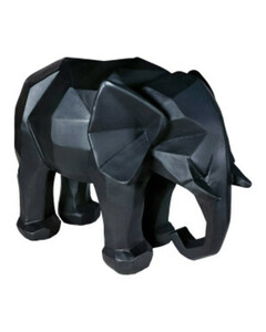Deko-Elefant, ca. 26 x 14,5 x 18,5 cm, schwarz