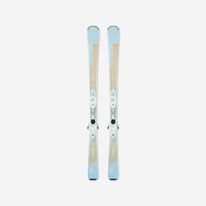 Ski Damen mit Bindung Piste - Boost 500 blau Grün
