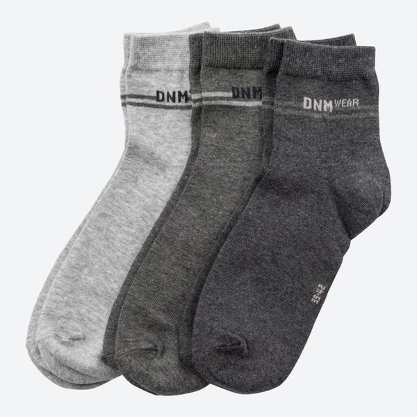 Bild 1 von Herren-Kurzschaft-Socken in verschiedenen Varianten, 3er-Pack, Gray