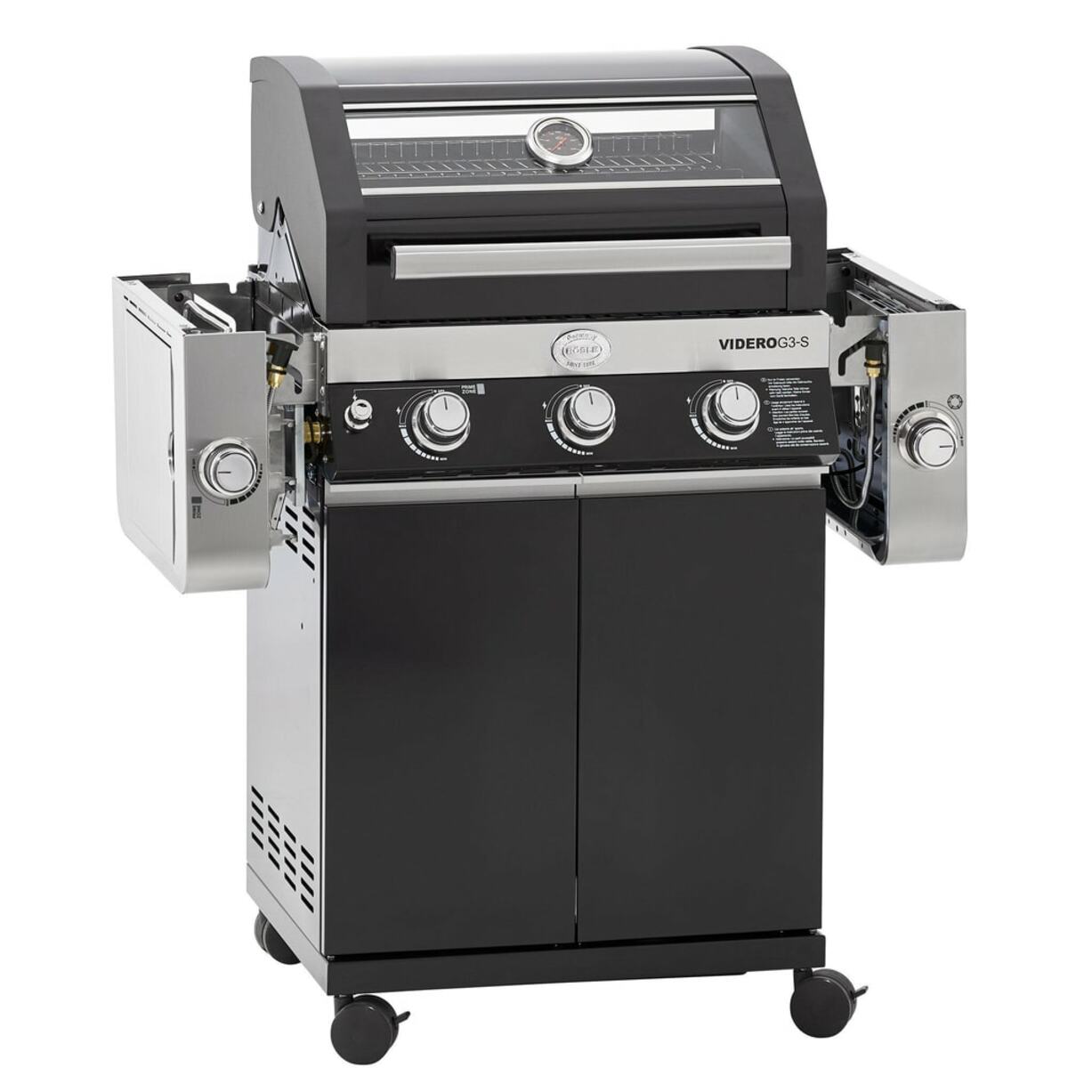 Bild 1 von Gasgrill BBQ-Station VIDERO G3-S Vario+ schwarz 50 mbar