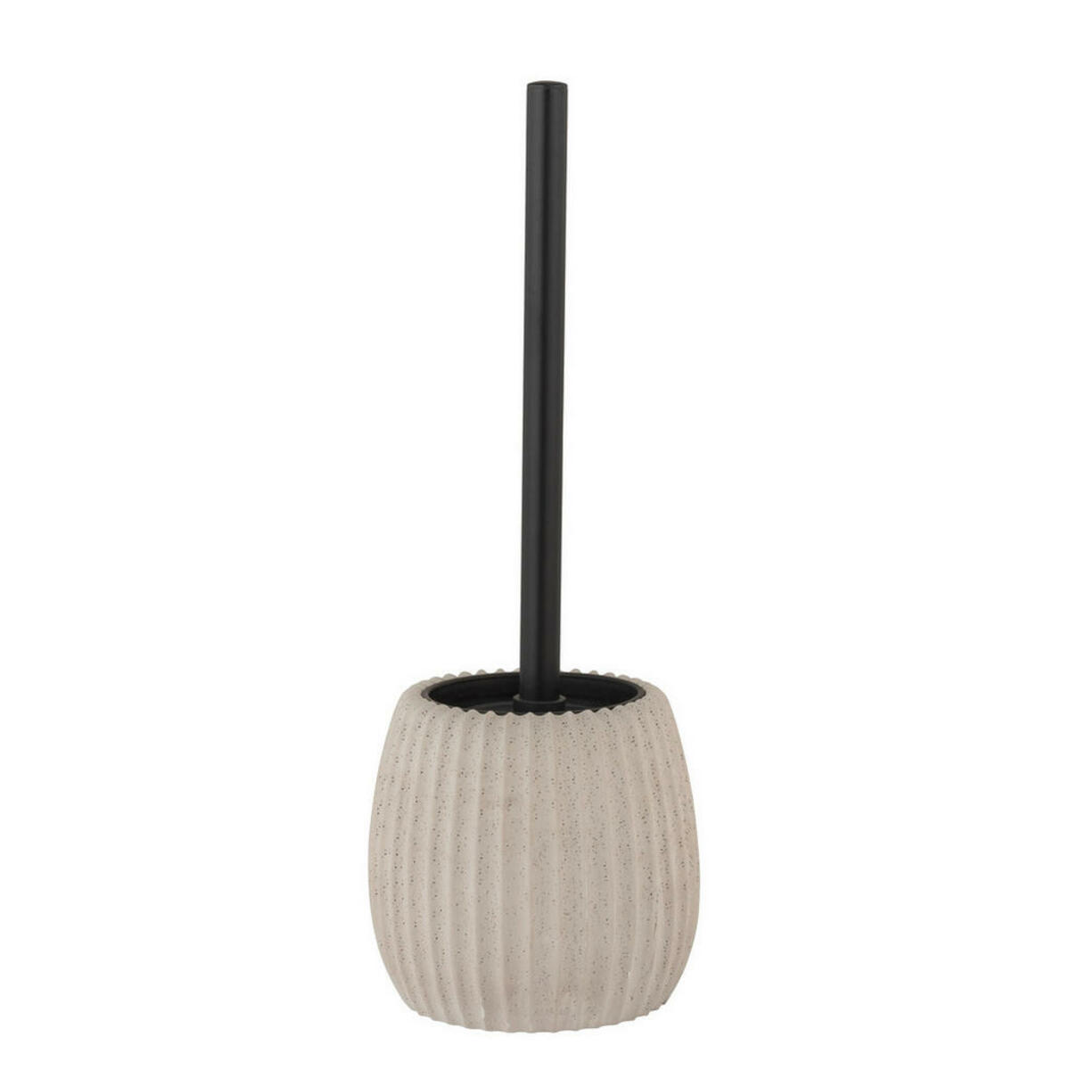 Bild 1 von Wenko Wc-Bürstengarnitur Torretta, Schwarz, Hellgrau, Metall, 12.5x37.5x12.5 cm, Bürstenkopf abnehmbar, austauschbar, rostfrei, Badaccessoires, WC Zubehör, WC Bürsten