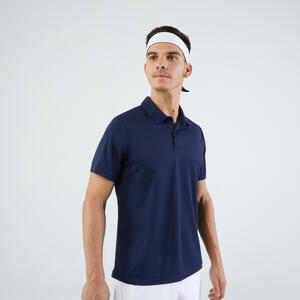 Herren Poloshirt kurzarm Tennis - Essential marineblau Blau