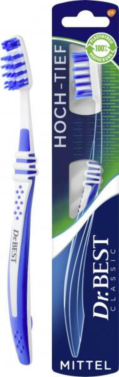 Bild 1 von Dr. Best Zahnbürste Classic Hoch-Tief mittel