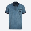 Bild 1 von Herren-Poloshirt in Oil-Washed-Optik, Dark-blue