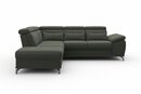 Bild 1 von Sit&more Ecksofa Cabrio, mit Sitztiefenverstellung und Federkern, 3 Nierenkissen, Grau