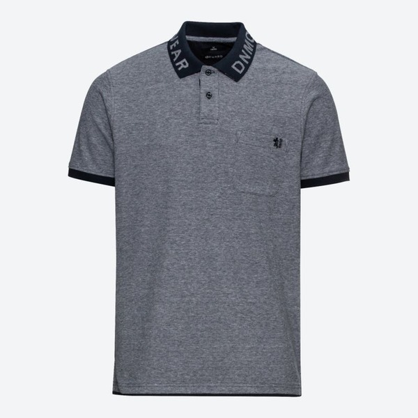 Bild 1 von Herren-Poloshirt mit Kontrast-Ärmelabschluss, Dark-blue