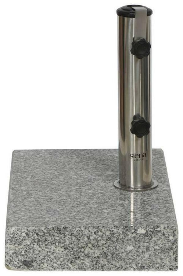 Bild 1 von Schirmständer Metall/Granit für Ø 4,8 cm, Grau, Silberfarben