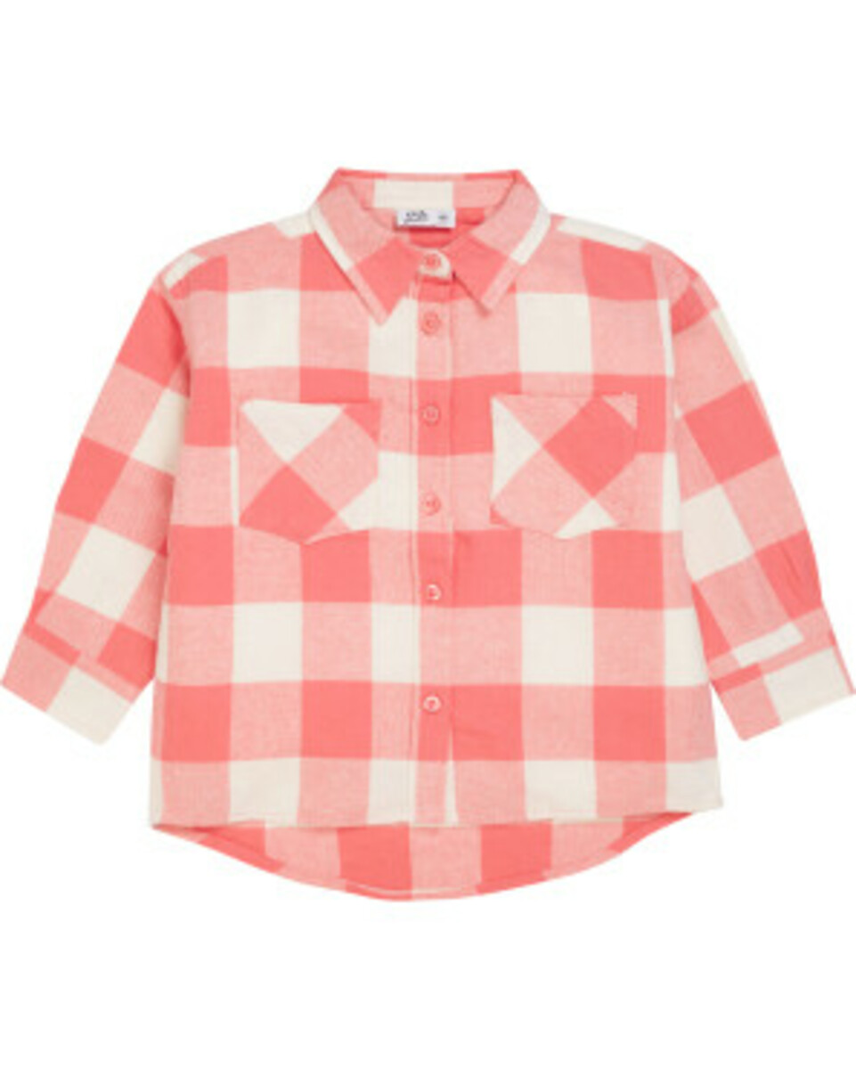 Bild 1 von Flanellhemd aus Baumwolle, Kiki & Koko, Brusttaschen, rosa