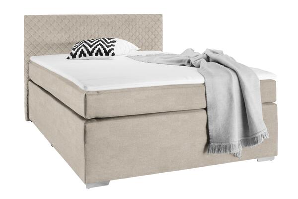 Bild 1 von Boxspringbett Mali New in Cappuccino ca. 140x200cm, Cappuccino