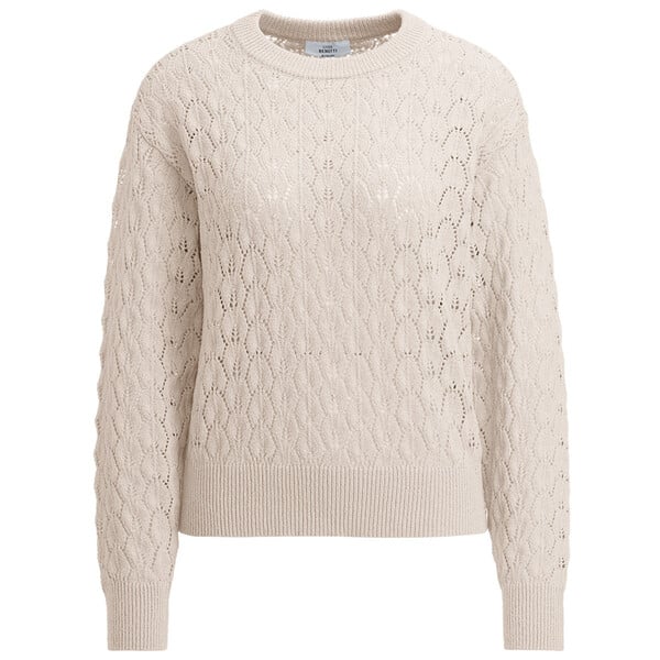 Bild 1 von Damen Strickpullover mit Rundhalsausschnitt BEIGE