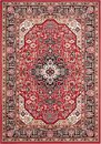 Bild 1 von Teppich Skazar Isfahan, NOURISTAN, rechteckig, Höhe: 9 mm, Kurzflor, Orient, Teppich, Vintage, Esszimmer, Wohnzimmer, Flur, Rot|schwarz