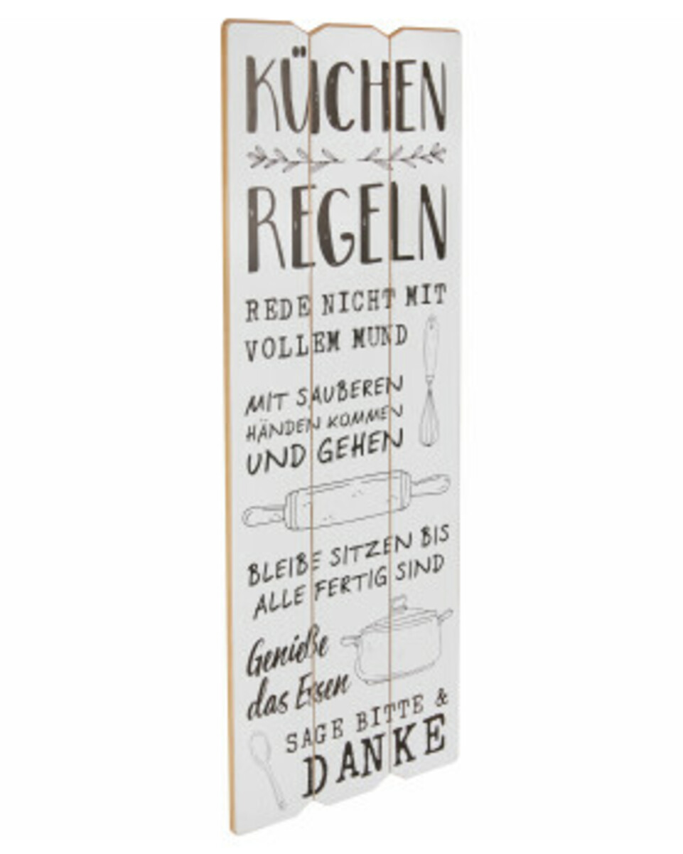 Bild 1 von Wandbild, ca. 30 x 80 cm, weiß