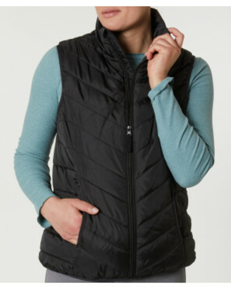 Bild 1 von Gefütterte Steppweste, Janina, Seitentaschen, schwarz