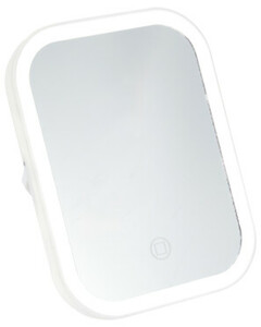 LED-Kosmetikspiegel, ca. 18 x 13,5 x 2 cm, weiß