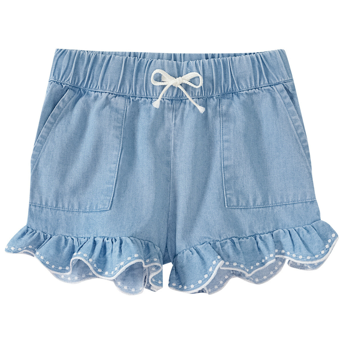 Bild 1 von Mädchen Shorts mit Rüschen HELLBLAU