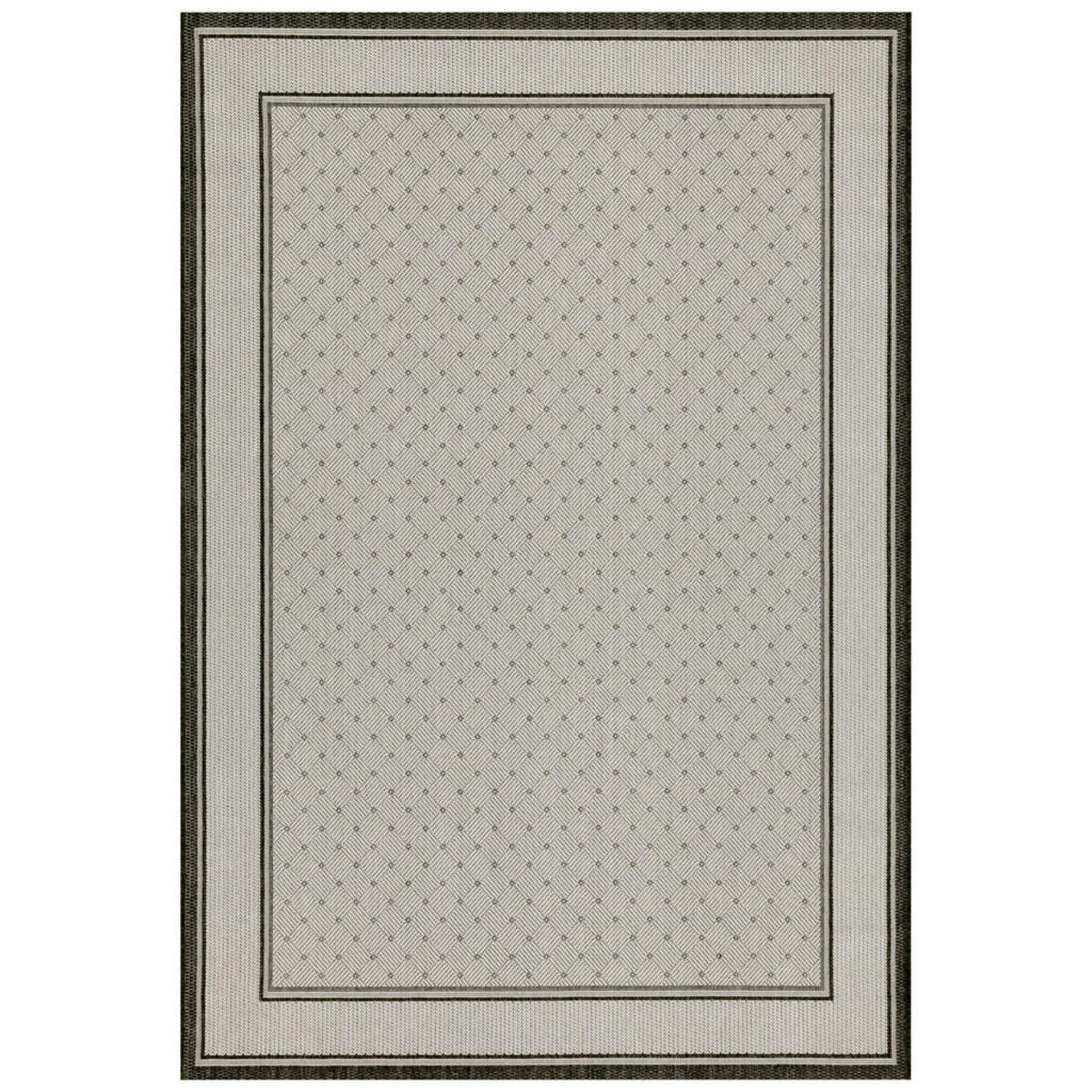 Bild 1 von Novel Flachwebeteppich, Anthrazit, Textil, 80x150 cm, für Fußbodenheizung geeignet, Teppiche & Böden, Teppiche, Moderne Teppiche