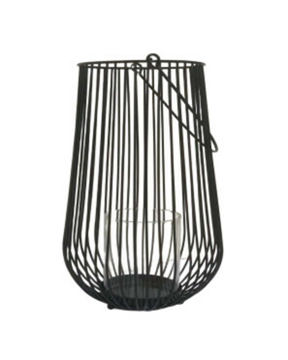 Bild 1 von Windlicht aus Metall, ca. 10 x 21 cm, schwarz