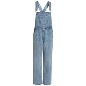 Damen Latzhose in Denim-Optik HELLBLAU