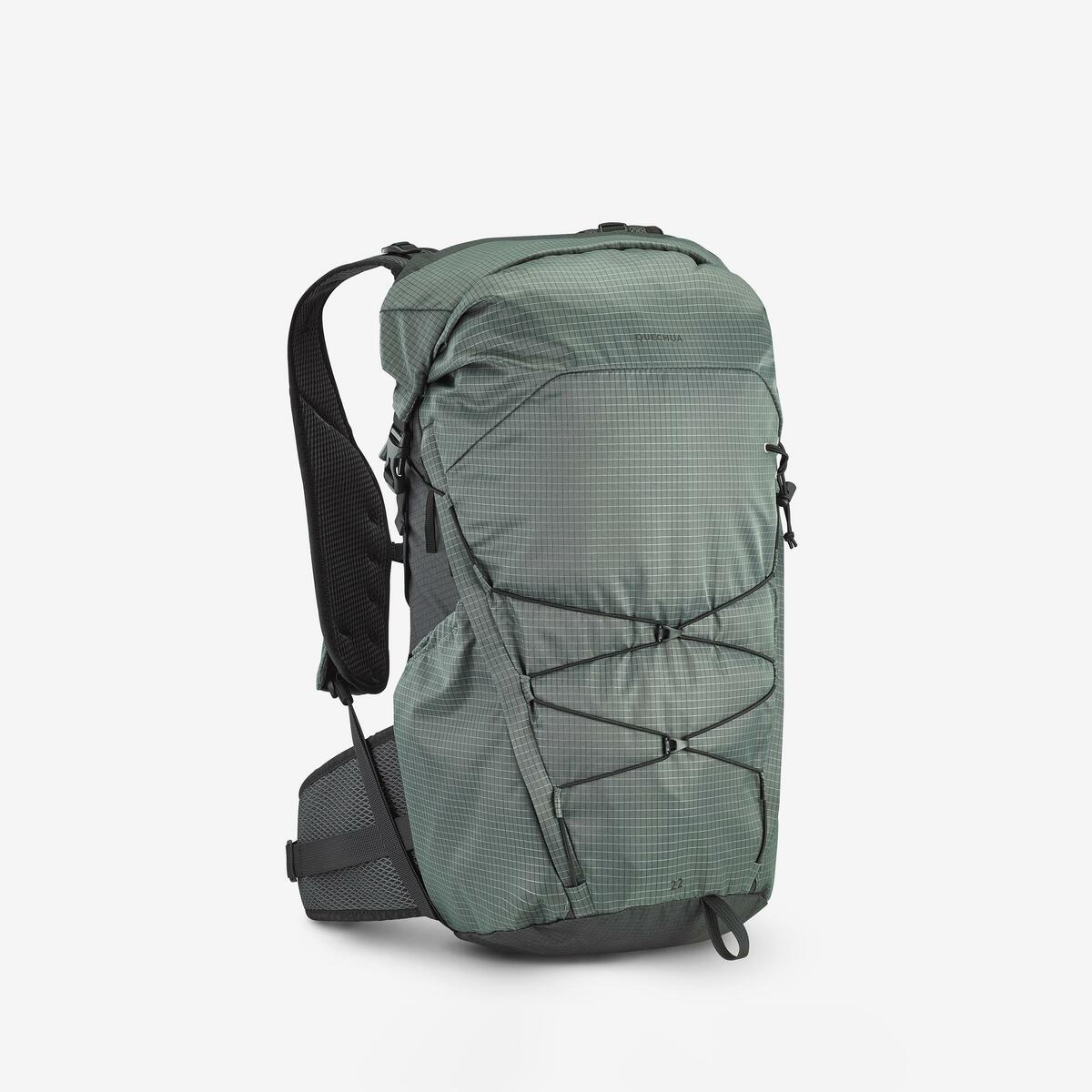 Bild 1 von Wanderrucksack Rolltop - MH500 Light 22 L Grün|schwarz