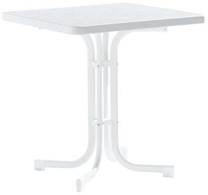 Gartentisch Weiß wetterfest Tischplatte aus mecalit®-PRO, Weiß