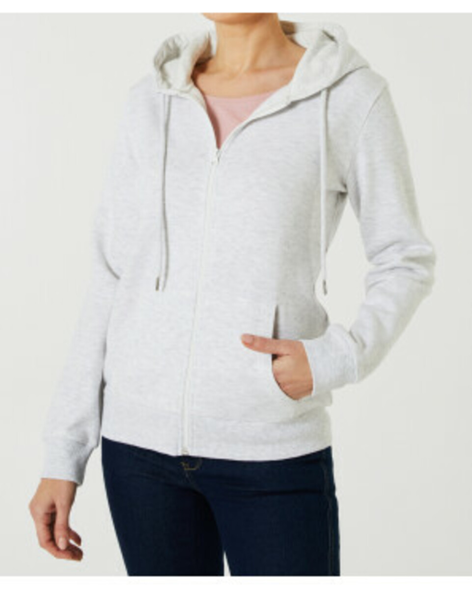 Bild 1 von Einfache Sweatjacke, Janina, Kapuze, hellgrau melange
