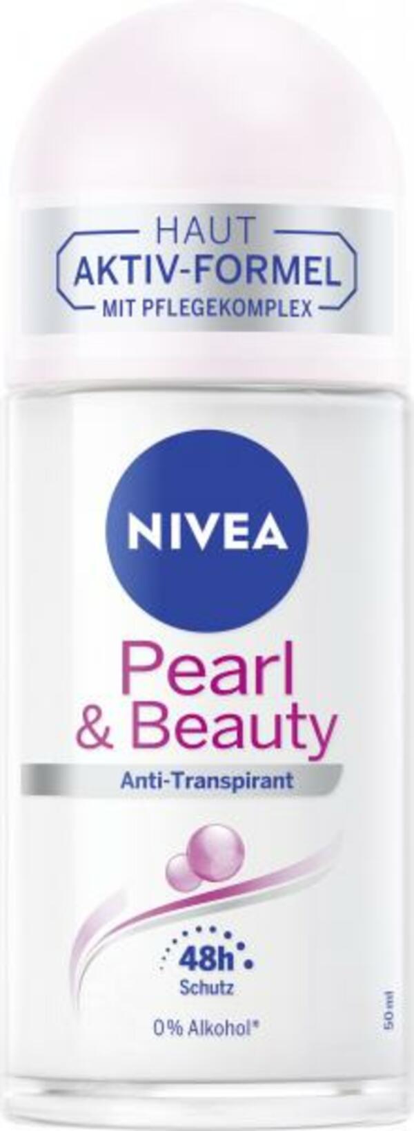 Bild 1 von Nivea Pearl & Beauty Anti-Transparent Deo Roll-On