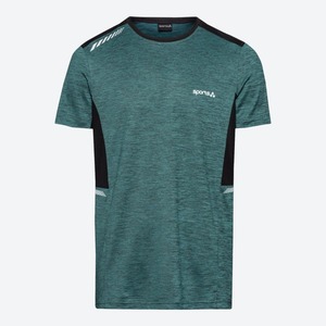 Herren-Funktions-T-Shirt in Mélange-Optik, Green