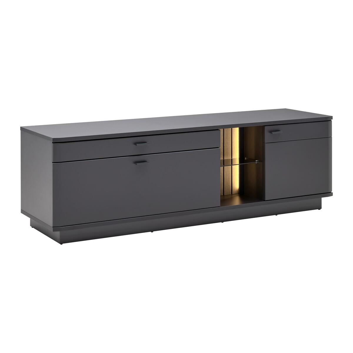 Bild 1 von TV-Element Carreto in Schwarz/Eichefarben, Schwarz, Eichefarben