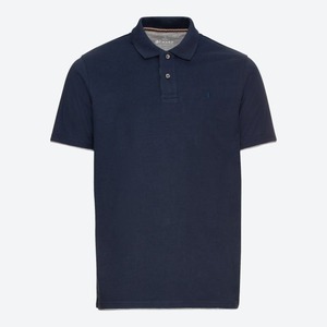Herren-Poloshirt mit Kontrast-Innenkragen, Dark-blue