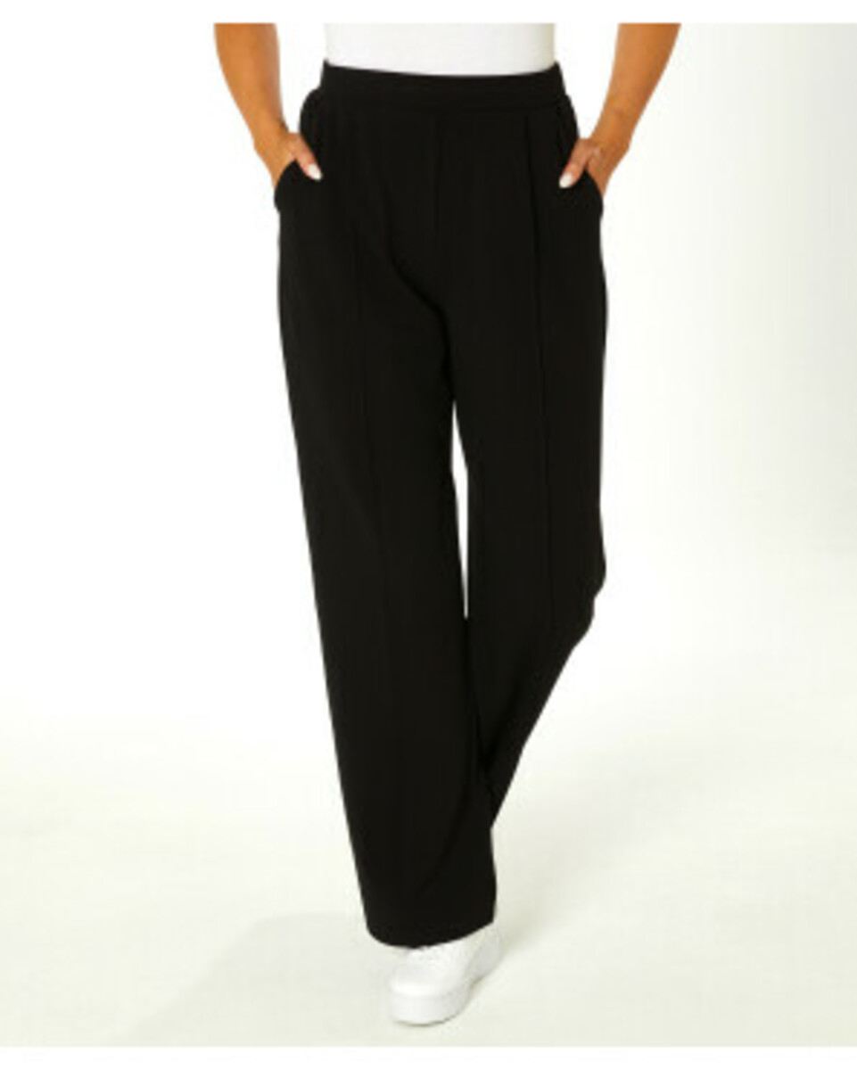 Bild 1 von Schwarze Palazzohose, Janina, elastischer Bund, schwarz