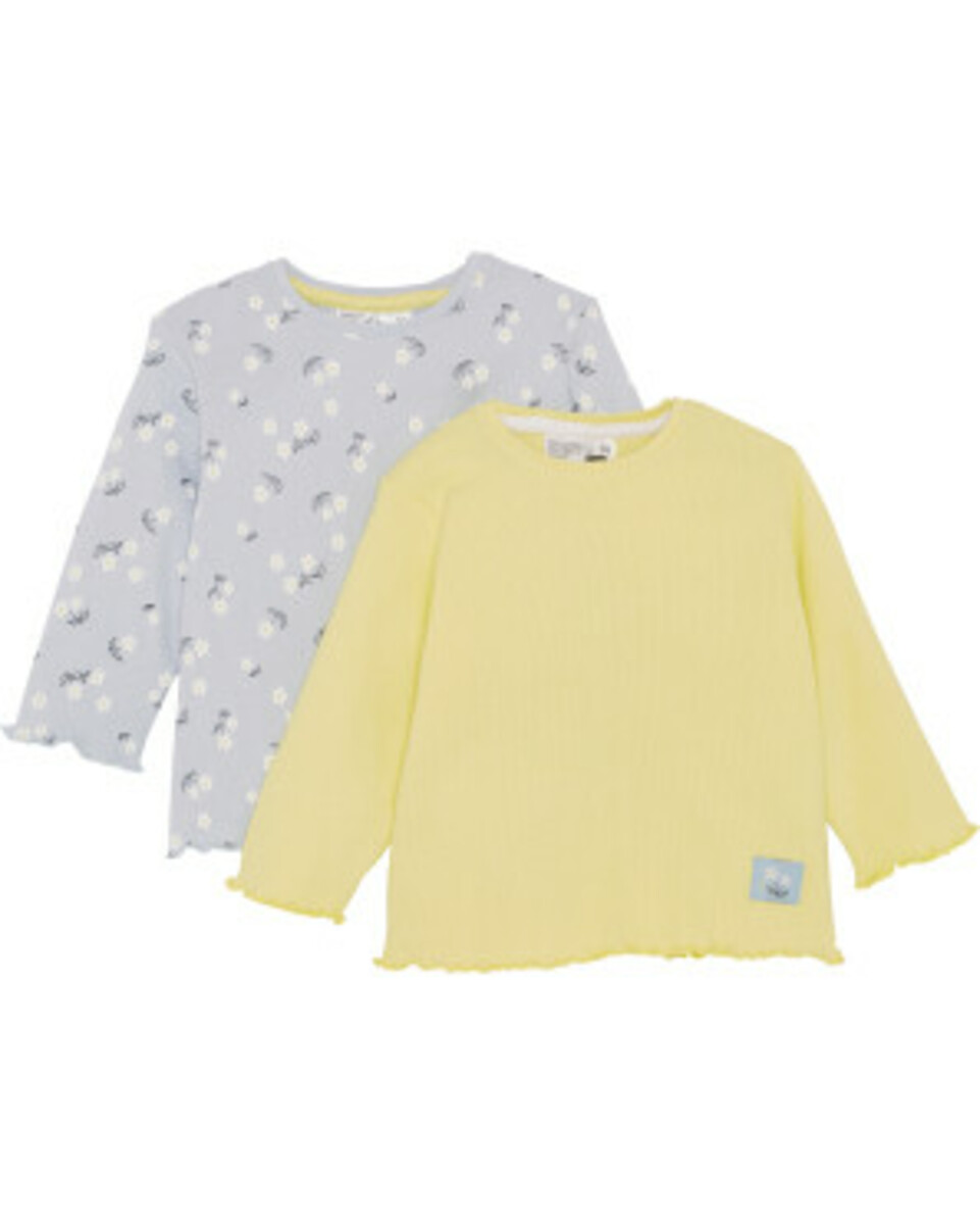 Bild 1 von Süße Langarmshirts, 2er-Pack, Ergee, hellgelb