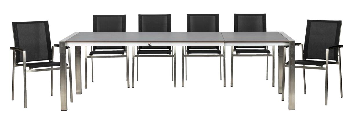 Bild 1 von Gartenset Acamp Auris Grau/Edelstahlfarben, Grau, Edelstahlfarben