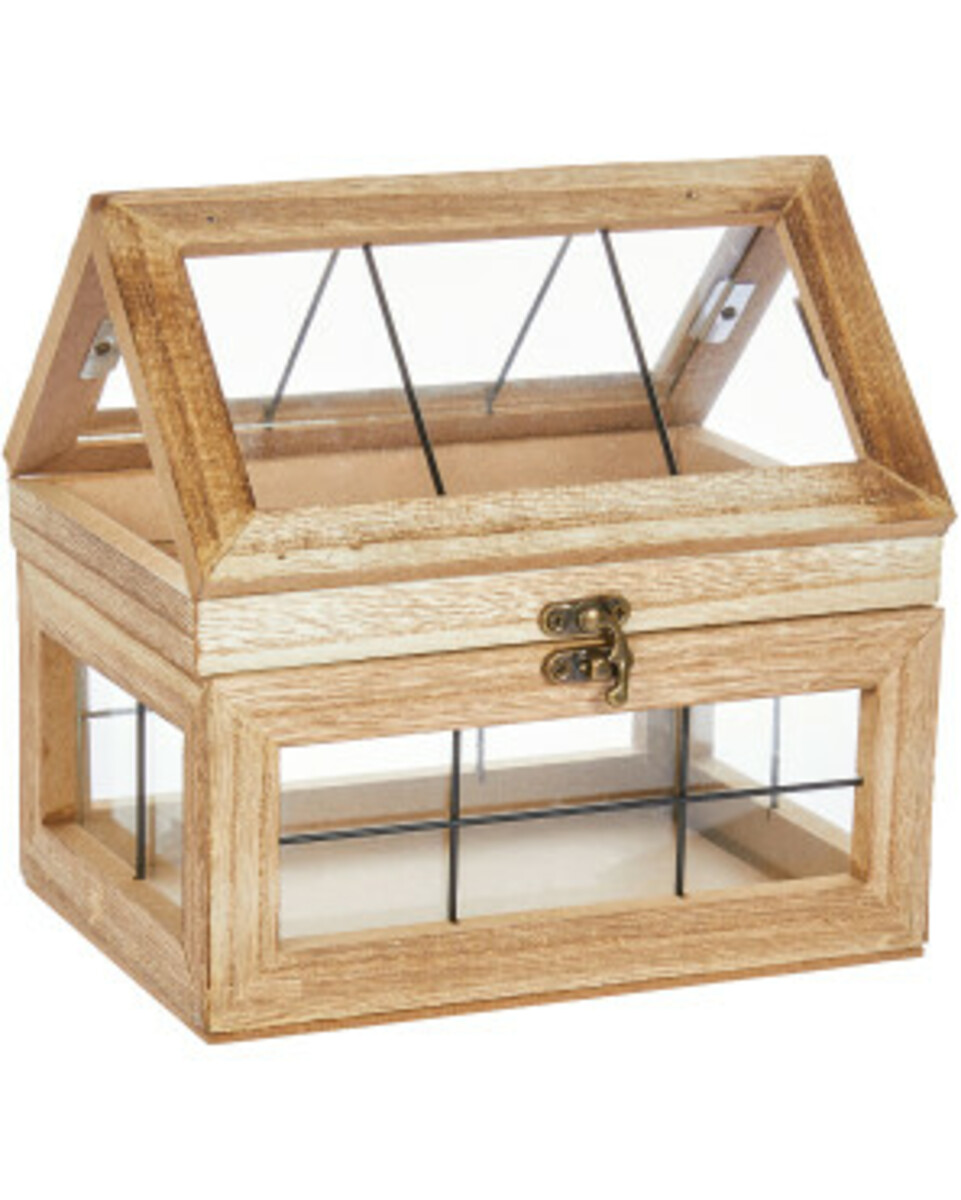 Bild 1 von Anzuchthaus aus Holz, ca. 19 x 15 x 18,5 cm, naturfarben