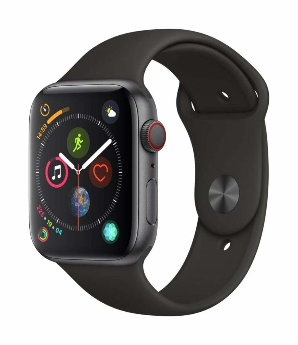 Bild 1 von Watch Series 4 (GPS + Cellular) 44mm Aluminiumgehäuse Sportband spacegrau/schwarz