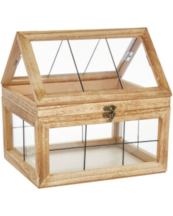 Bild 1 von Anzuchthaus aus Holz, ca. 24 x 19,5 x 24 cm, naturfarben