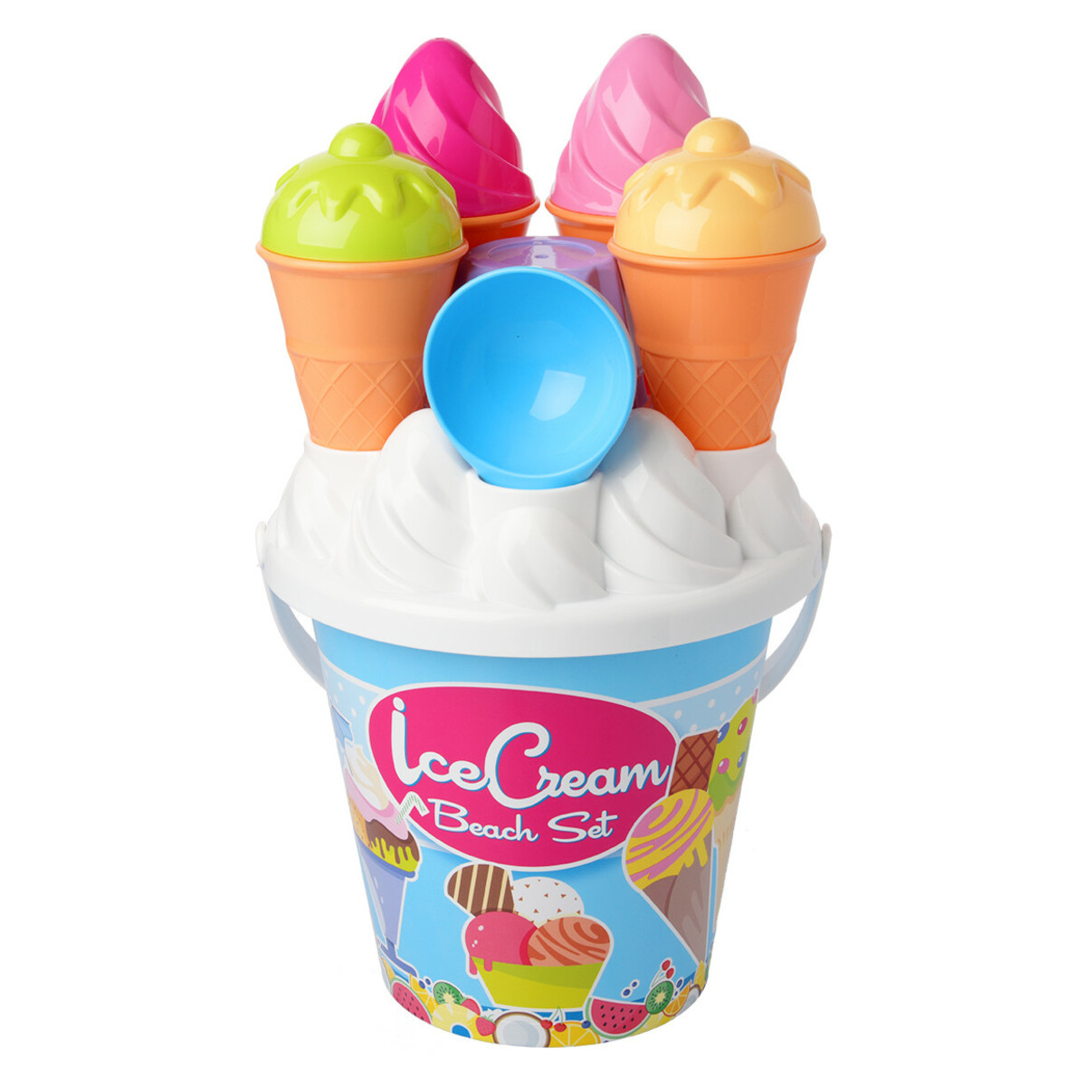 Bild 1 von Sandspielzeug-Set 14-teilig HELLBLAU / WEISS