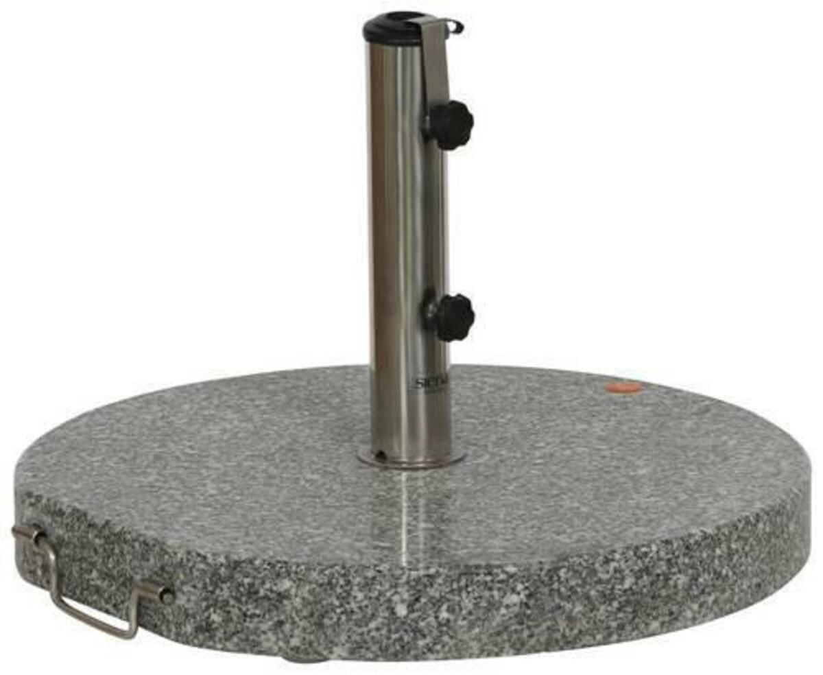 Bild 1 von Schirmständer Metall/Granit für Ø 4,8 cm, Grau, Silberfarben