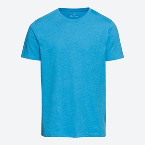 Herren-T-Shirt in Melange-Optik, Turquoise