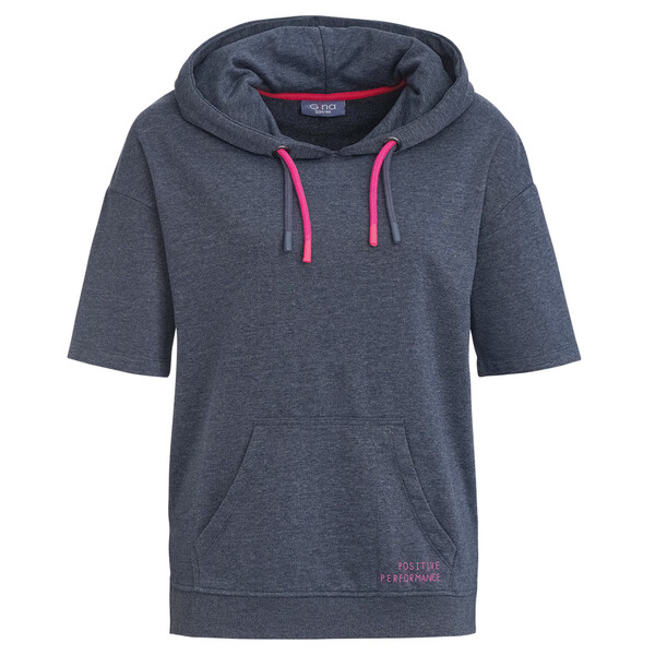 Bild 1 von Damen Hoodie mit kurzen Ärmeln DUNKELBLAU