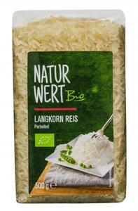 NaturWert Bio Langkorn Reis Parboiled