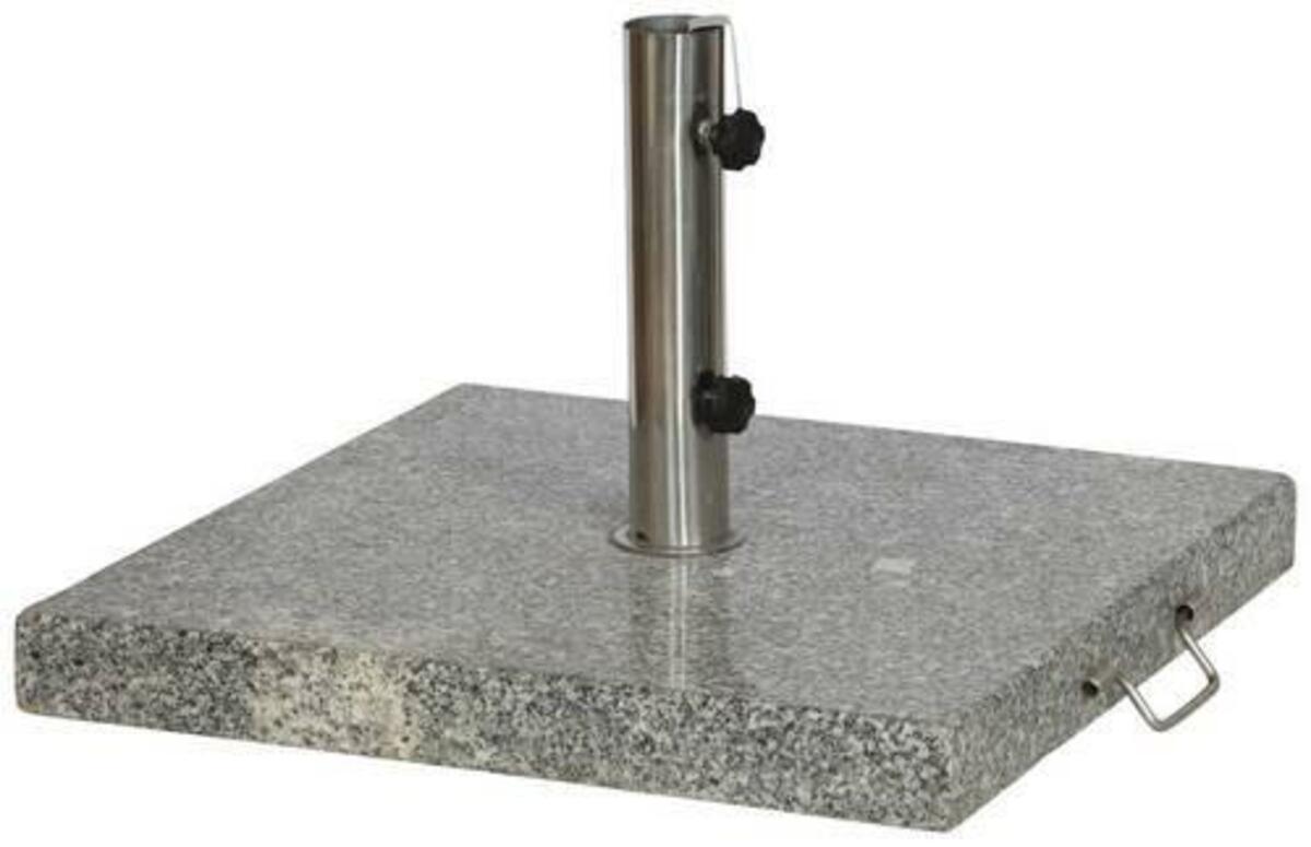 Bild 1 von Schirmständer Metall/Granit für DM 4,8 cm, Grau, Silberfarben
