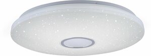 JUST LIGHT Deckenleuchte JONAS, Dimmfunktion, Memoryfunktion, mehrere Helligkeitsstufen, LED fest integriert, Neutralweiß, Tageslichtweiß, Warmweiß, stufenloses Dimmen, Sternenhimmeloptik, Memoryf