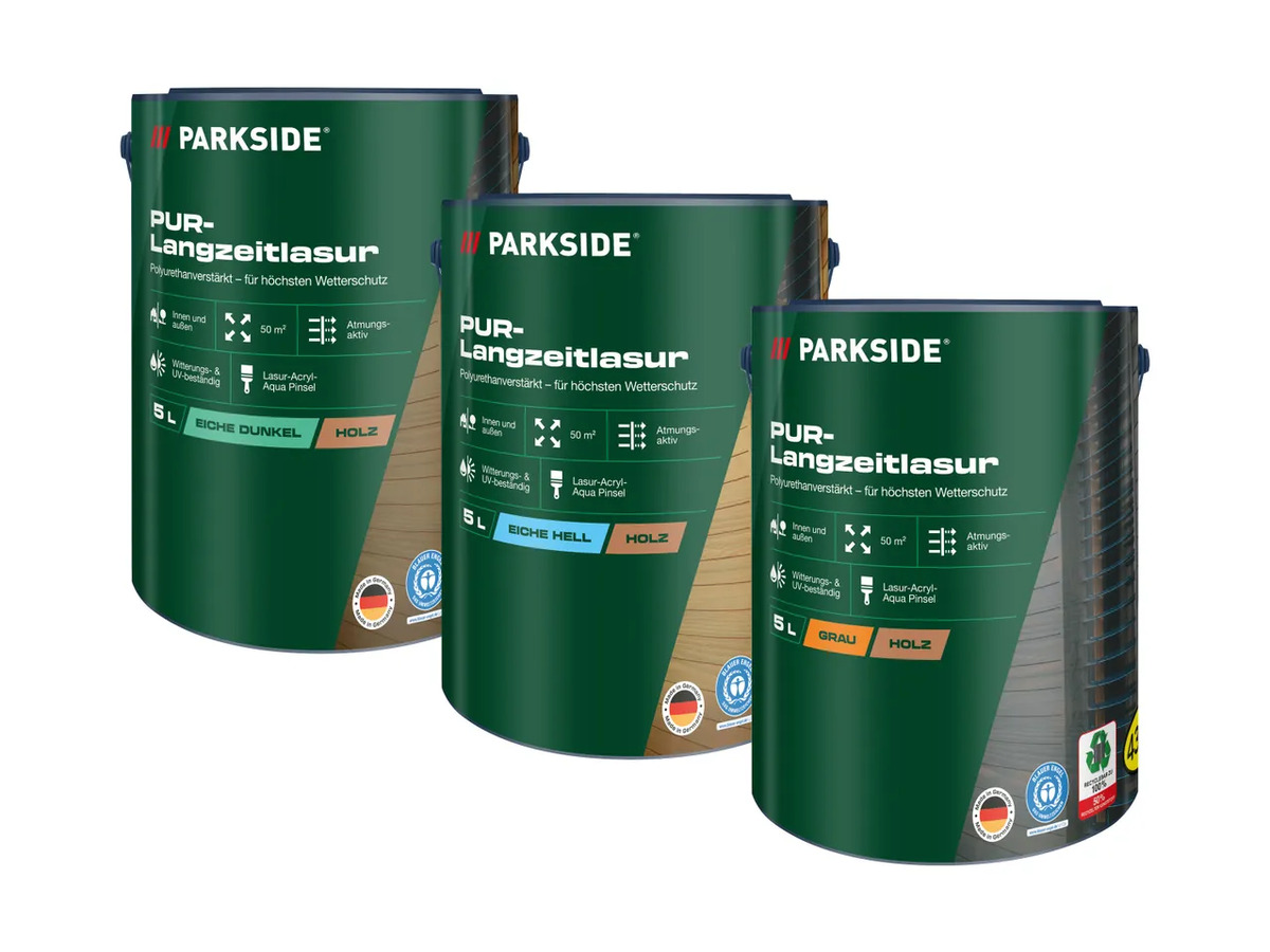 Bild 1 von PARKSIDE® PUR-Langzeitlasur, 
         5 l