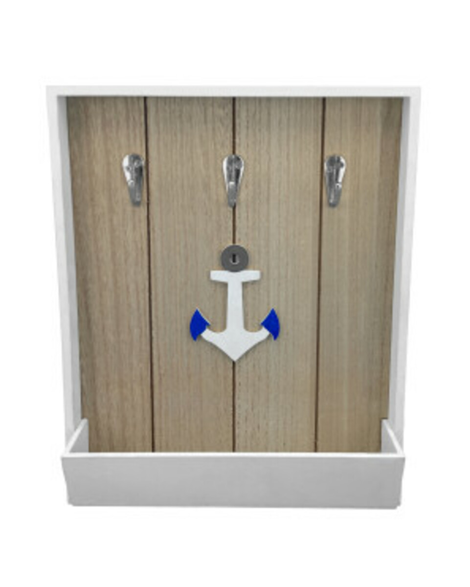 Bild 1 von Maritimer Schlüsselkasten, ca. 22 x 4,5 x 27 cm, naturfarben