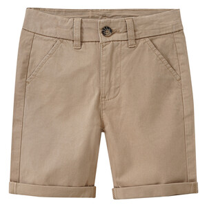 Jungen Bermuda-Shorts in Unifarben BEIGE