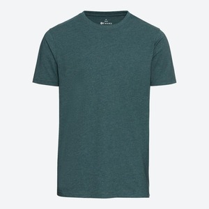 Herren-T-Shirt in Melange-Optik, Dark-green