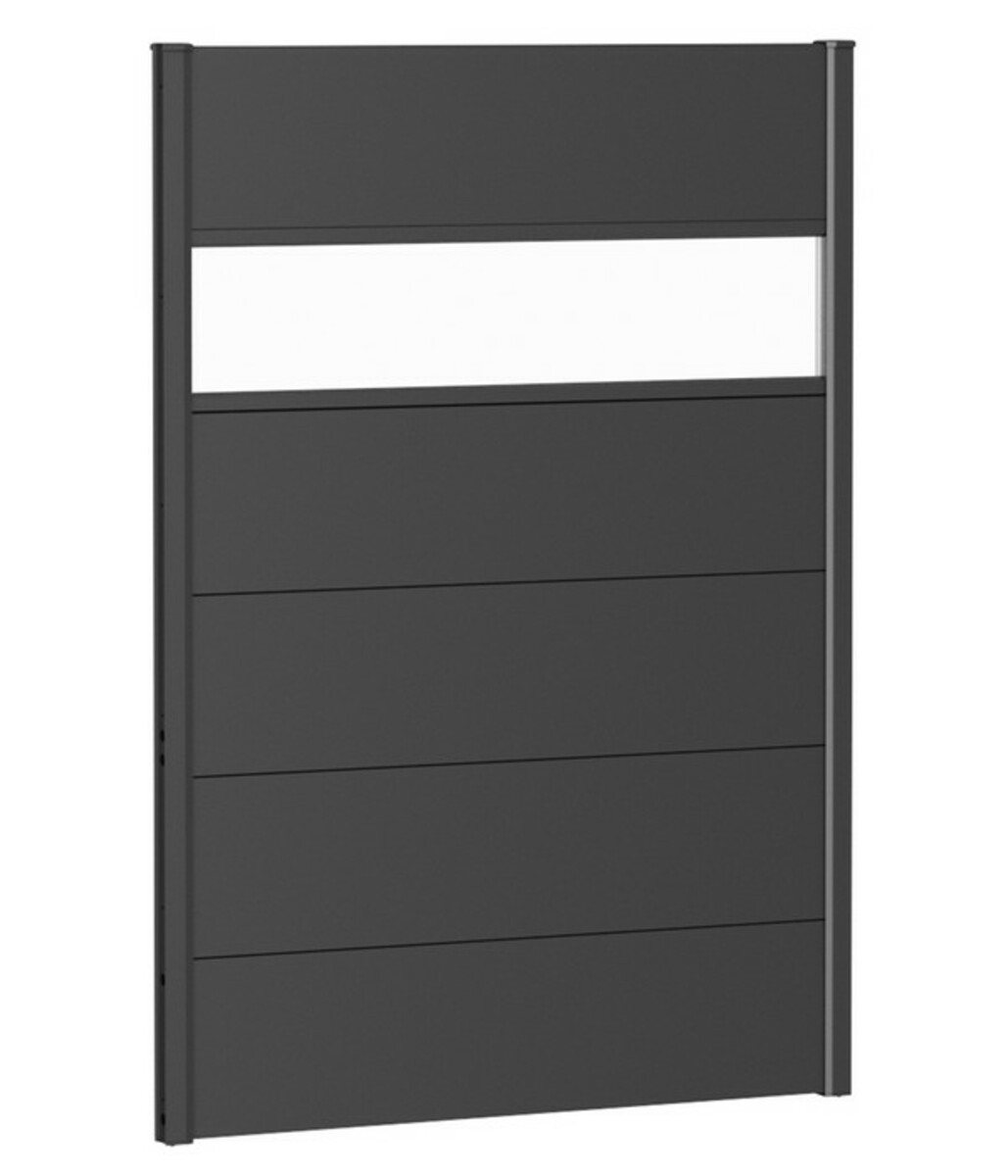 Bild 1 von Biohort Sichtschutz mit Acrylglas, dunkelgrau-metallic, ca. B100/H135 cm