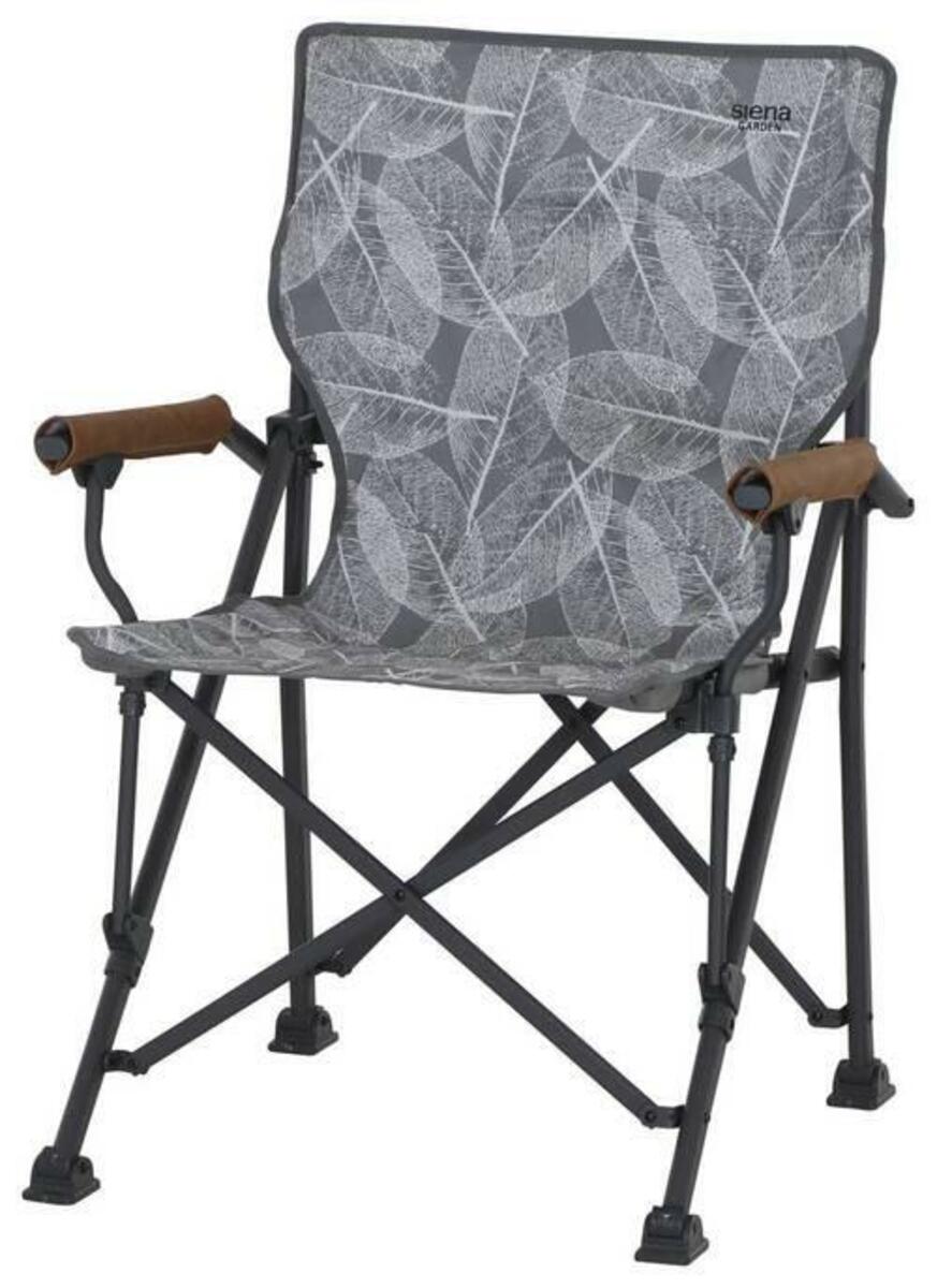 Bild 1 von Campingsessel Klappbar M51745 mit Tragetasche, Anthrazit, Braun, Grau