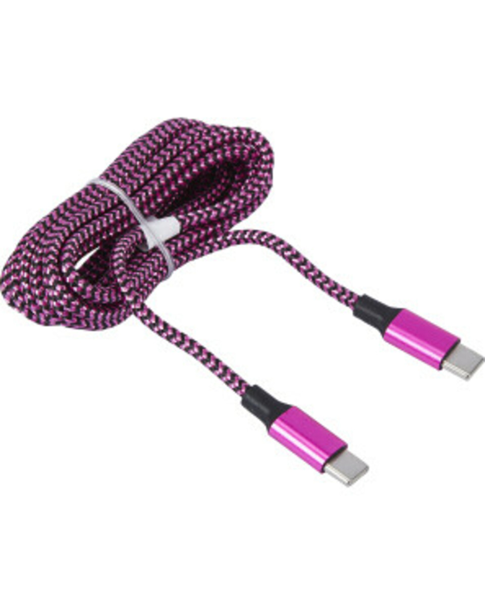 Bild 1 von Lade- und Datenkabel, 2m, Keine Marke, Typ C, pink