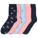 Bild 1 von 5 Paar Mädchen Socken im Set DUNKELBLAU / ROSA / HELLBLAU